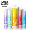 5 Flavours of new Lost Mary QM600 disposable vapes.